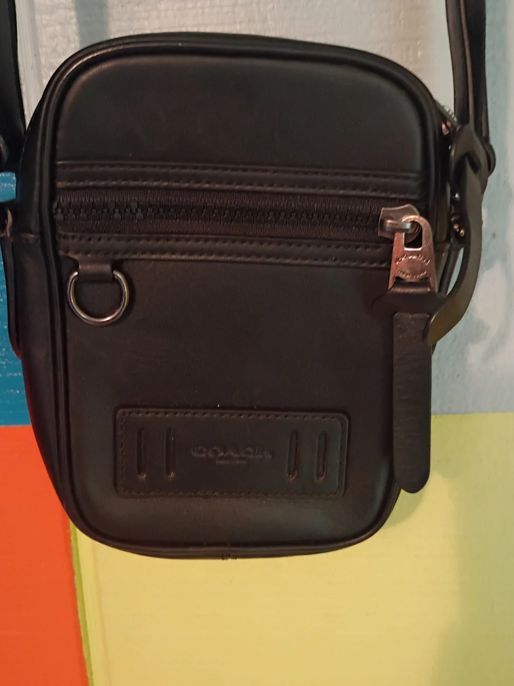 Men's Compact Crossbody Bag in Black